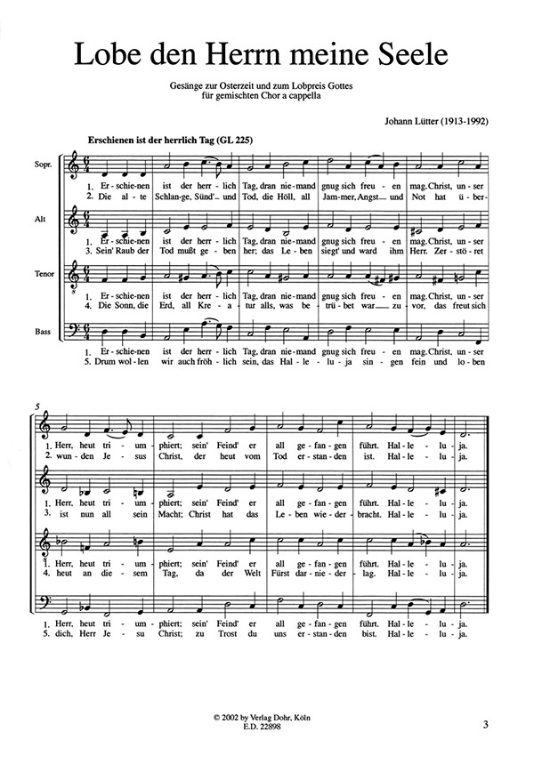 Herren chords den seele lobe meine Psalter Hymnal